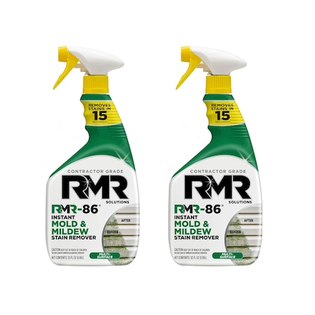 Rmr Solutions RMR-86 INSTANT MOLD & MILDEW STAIN REMOVER 32 OZ, 2PK RMR8632OZ-2